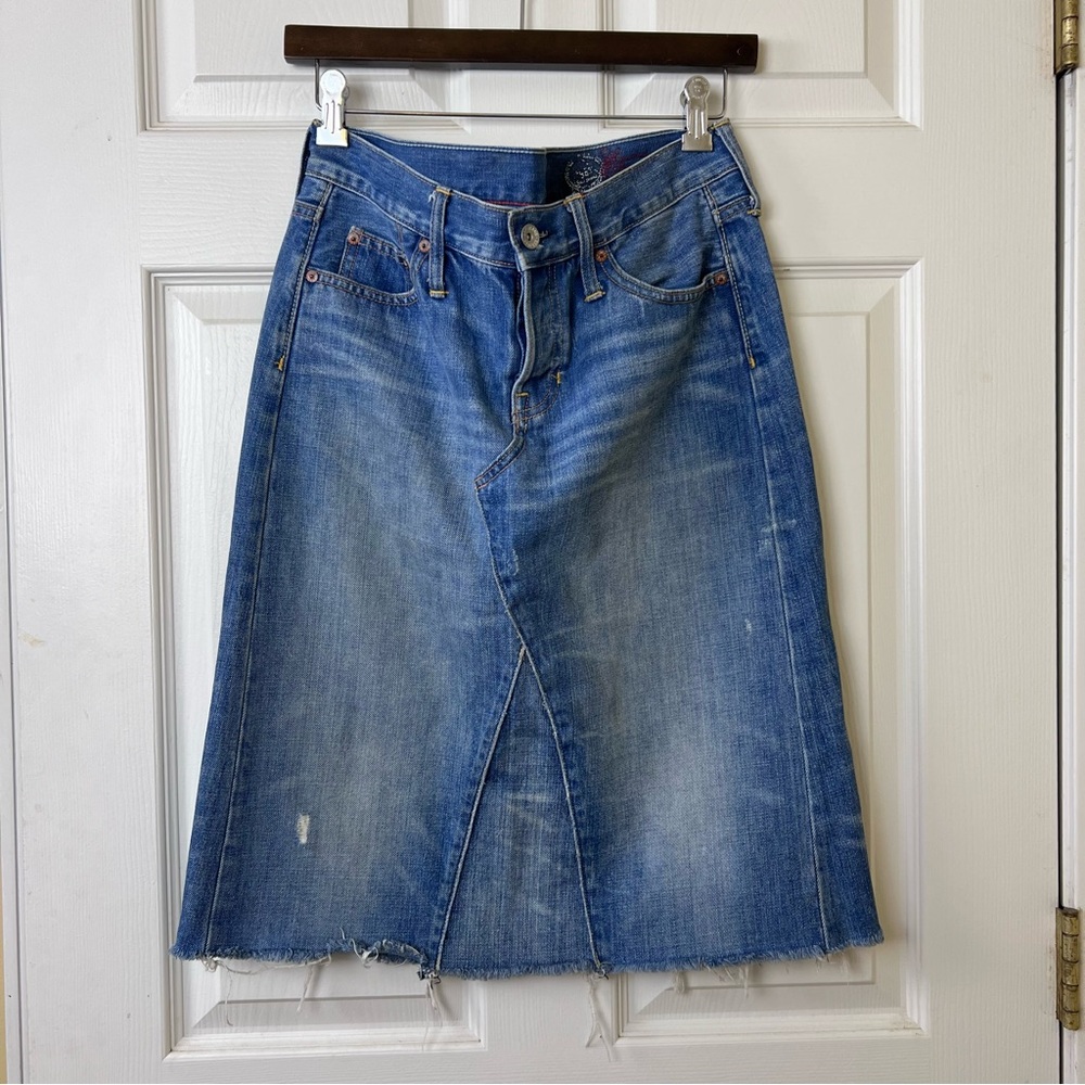 Y2K Gap 1969 Denim Skirt 100% Cotton Midi